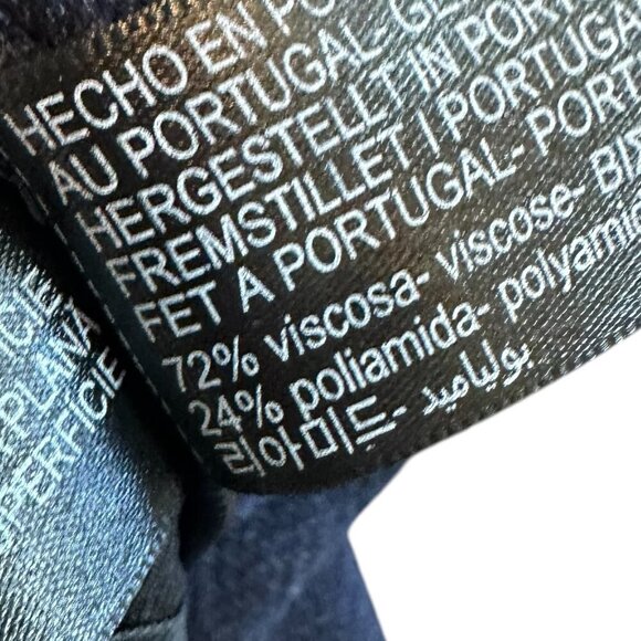Massimo Dutti Navy Cropped Length Pants Trousers Classic Office Size 6 Women's - Picture 13 of 13